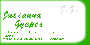 julianna gyepes business card